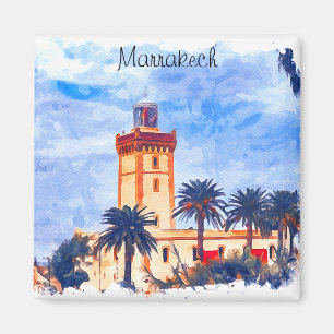 Marrakech Marokko Moskee Reizen Magneet