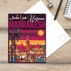 Marrakech Marokko souk Toerisme Reizen Souvenir Briefkaart