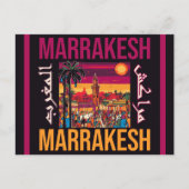 Marrakech Marokko souk Toerisme Reizen Souvenir Briefkaart (Voorkant)