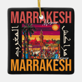 Marrakech Marokko souk Toerisme Reizen Souvenir Keramisch Ornament