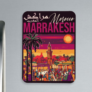 Marrakech Marokko souk Toerisme Reizen Souvenir Magneet