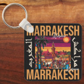 Marrakech Marokko souk Toerisme Reizen Souvenir Sleutelhanger (Voorkant)