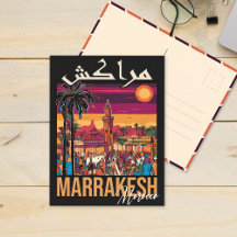 Marrakech Marokko Vintage Reizen Souvenirs