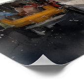 Marrakech Marokko Waterverf Art Print Poster (Hoek)