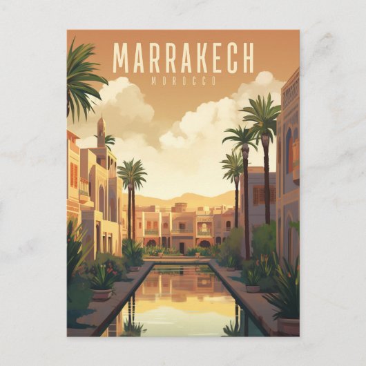 Marrakech - Poster - Afbeelding Briefkaart (Voorkant)
