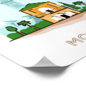 Marrakech poster voyage ville - Maroc voyage (Coin)