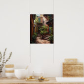 Marrakech Riad Maroc Art Print Poster (Cuisine)
