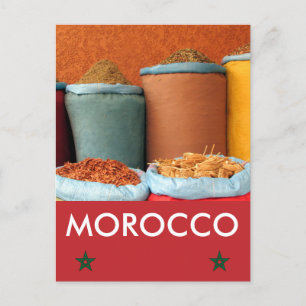marrakech spice marokko briefkaart