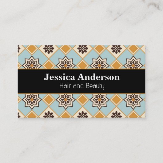 Marrakech-tegelpatroon Visitekaartje (Voorkant)