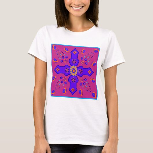 Marrakesh Arabesque inspireerde rond eitjes T-shirt (Voorkant)