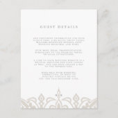 Marrakesh Guest Details Kaart | Linen Greige (Voorkant)