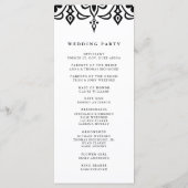 Marrakesh huwelijksprogramma | Black Programma (Achterkant)