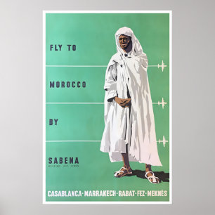 Marrakesh Kunst Marokko Reisposter Casablanca Poster
