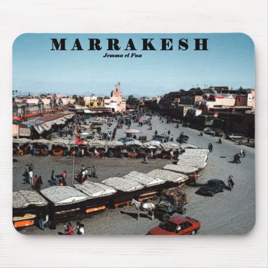 Marrakesh Market, mousepad Muismat (Voorkant)