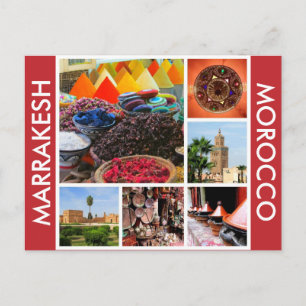 marrakesh marocco briefkaart