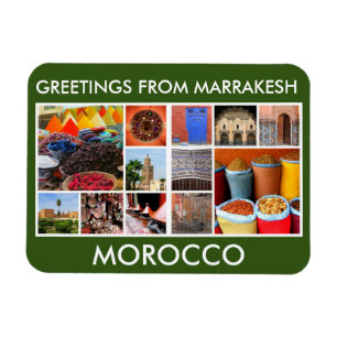 marrakesh marocco groetings magneet
