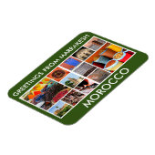 marrakesh marocco groetings magneet (Linkerzijde)