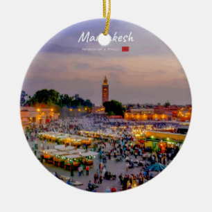 Marrakesh, Marokko - Jemaa el Fnaa plein Keramisch Ornament