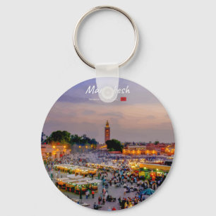 Marrakesh, Marokko - Jemaa el Fnaa plein Sleutelhanger