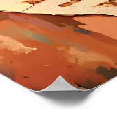 Marrakesh, Marokko Old Medina Expressionism Style Poster (Hoek)