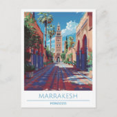 Marrakesh Marokko Reizen Briefkaart (Voorkant)