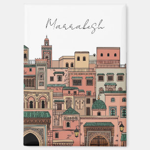Marrakesh Marokko Reizen Magneet