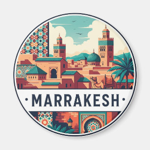 Marrakesh Marokko Reizen Magneet