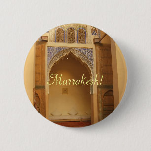 Marrakesh, Marokko Ronde Button 5,7 Cm