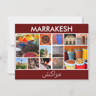 marrakesh marokko scènes briefkaart