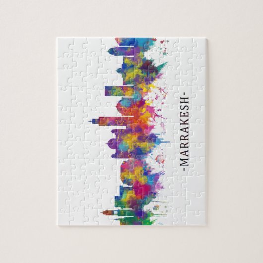 Marrakesh Marokko Skyline Legpuzzel (Verticaal)