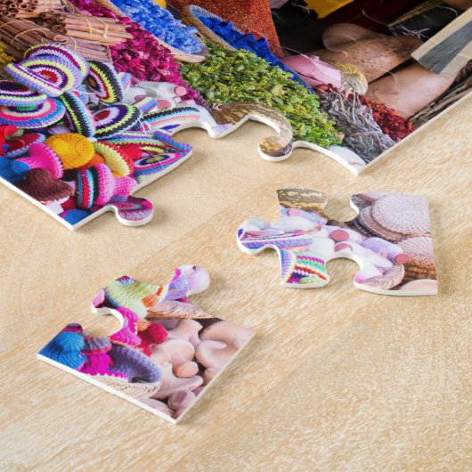 Marrakesh, Marroco Jigzaag Puzzle Legpuzzel (Zijkant)