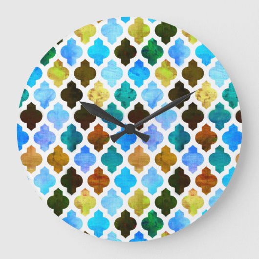 Marrakesh Moroccan Green Grote Klok (Voorkant)