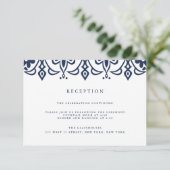 Marrakesh Reception Kaart | marine (Staand voorkant)