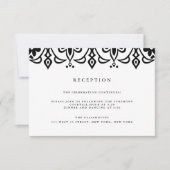 Marrakesh Reception Kaart | Zwart (Voorkant)