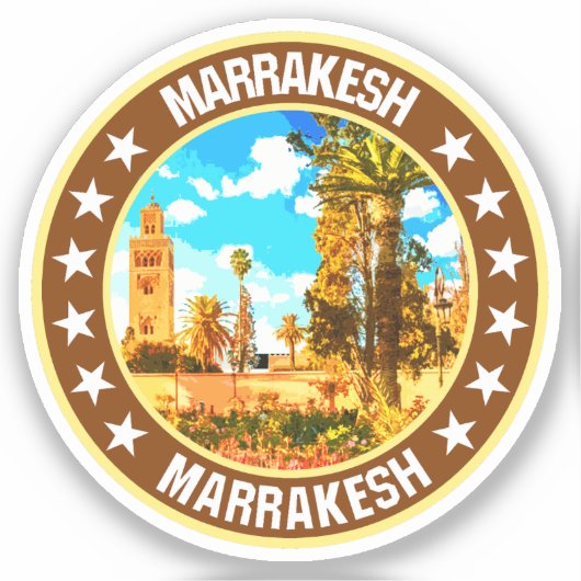 Marrakesh Sticker (Voorkant)