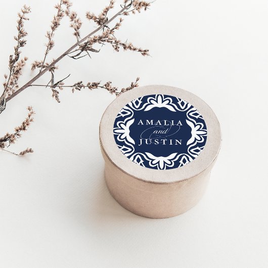 Marrakesh Wedding Sticker | marine