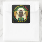 marrant autocollant carré "BE A MARIE-JANE" (Sac)