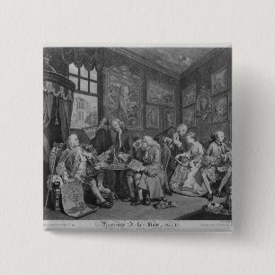 Marriage a la Mode Vierkante Button 5,1 Cm