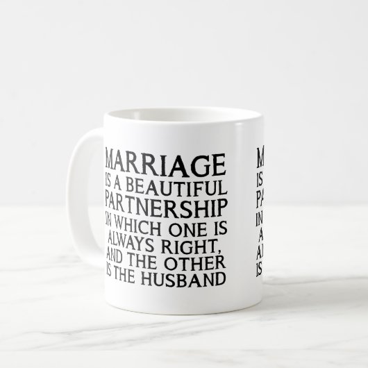 Marriage Argument Funny Mug Koffiemok (Voorkant links)