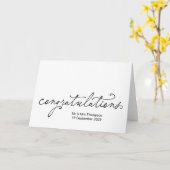 Marriage Congratulations Bride Groom Wedding Day Kaart (Gele Bloem)