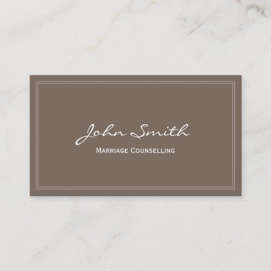 Marriage Counseling Elegant Framed Visitekaartje (Voorkant)