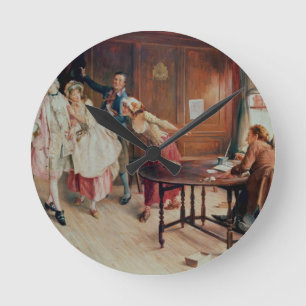 Marriage in Fleet Street, 1898 (olie op canvas) Ronde Klok