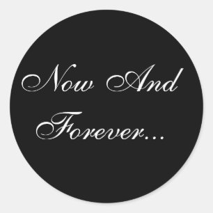 Marriage Vows Envelope Seal Ronde Sticker