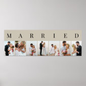 MARRIED 7 Afbeelding Natural and Black Photo Colla Poster (Voorkant)