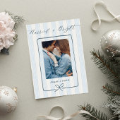 Married and Bright Hand Drawn Frame Photo Wedding Bedankkaart