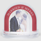 Married And Merry Arch Photos Newlywed Christmas (Arrière)