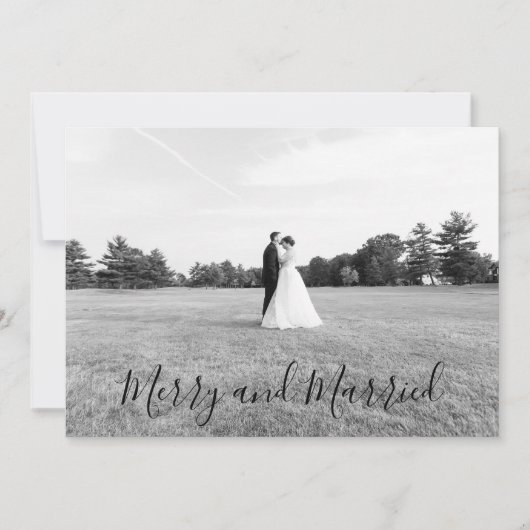Married and Merry Christmas Card Kaart (Voorkant)