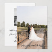 Married And Merry Script Lettertype Kaart (Voorkant / Achterkant)