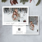 Married Bright Photo QR Code Mariage Faire-part
