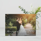 MARRIED CHRISTMAS, script mariage faire-part (Debout devant)